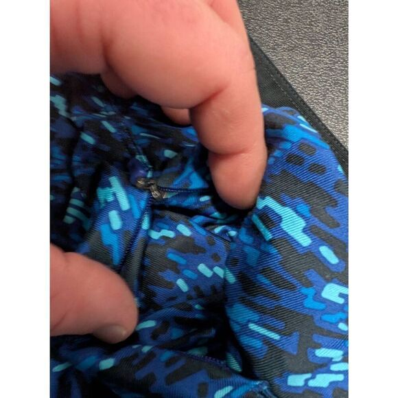 Nike Dri Fit Printed Training Cropped Leggings Blue Women’s Size - Picture 12 of 12